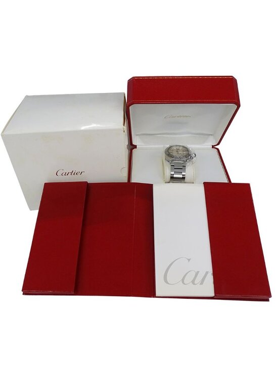 Cartier Watch Pasha Seatimer Date Automatic Winding at Stainless Steel Silver main image 12